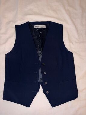Navy Zara vest